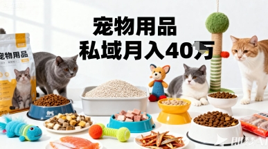 月变现40个！宠物用品私域运营的精准掘金之道玩法-川川创富网