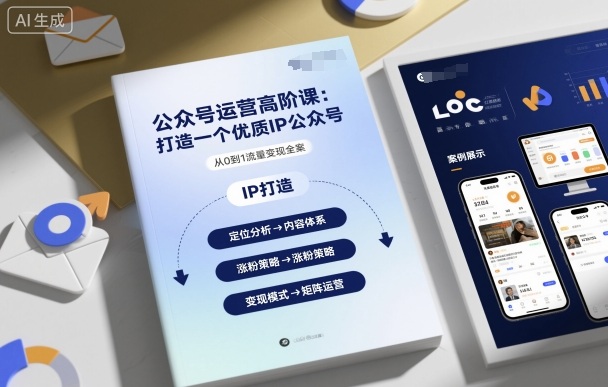 公众号运营高阶课，打造一个优质IP公众号-川川创富网