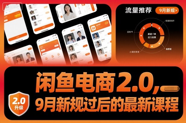 闲鱼电商2.0，9月新规过后的最新课程-川川创富网