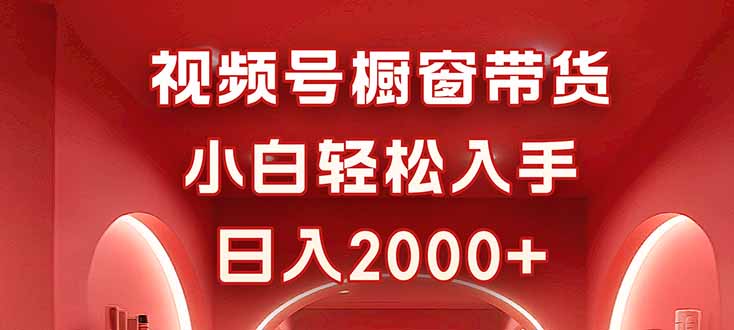 视频号橱窗带货，小白轻松入手，日入2000+-川川创富网