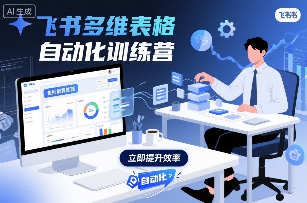 飞书多维表格自动化训练营，手把手教你告别重复处理，用多维表格开启高效办公新模式-川川创富网