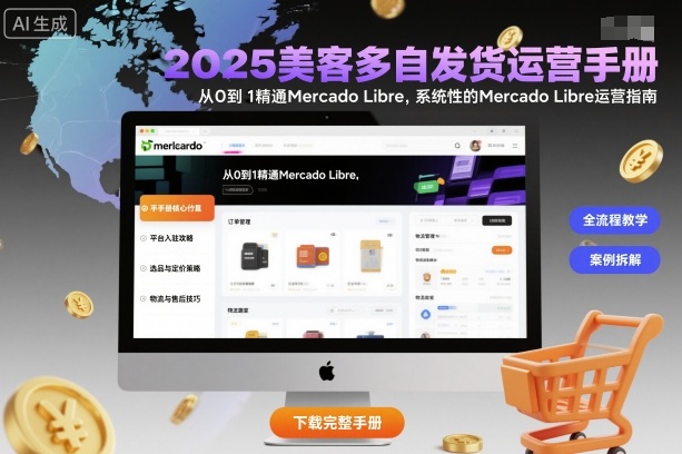 2025美客多自发货运营手册：从0到1精通Mercado Libre，系统性的Mercado Libre运营指南-川川创富网