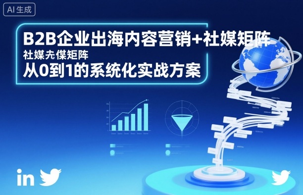 B2B企业出海内容营销+社媒矩阵，从0到1的系统化实战方案-川川创富网