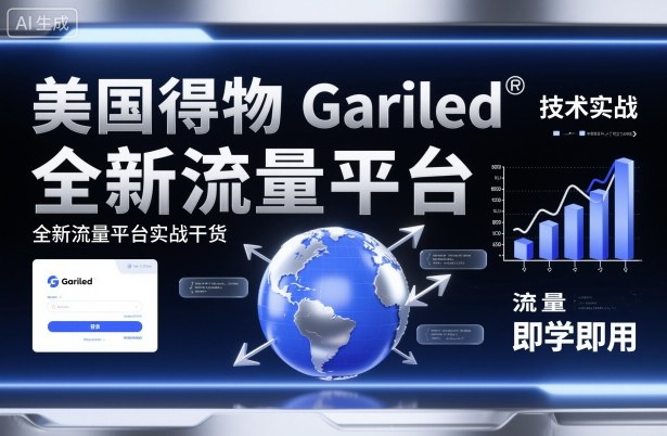 美国得物Gariled技术实战，全新流量平台实战干货，即学即用-川川创富网