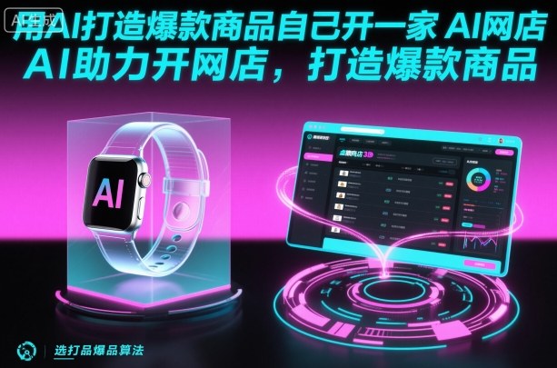 用AI打造爆款商品自己开一家AI网店，AI助力开网店，打造爆款商品-川川创富网