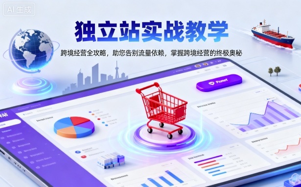 独立站实战教学，跨境经营全攻略，助您告别流量依赖，掌握跨境经营的终极奥-川川创富网