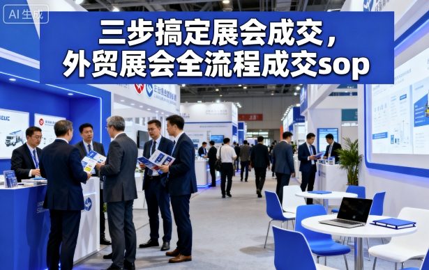 三步搞定展会成交，外贸展会全流程成交sop-川川创富网