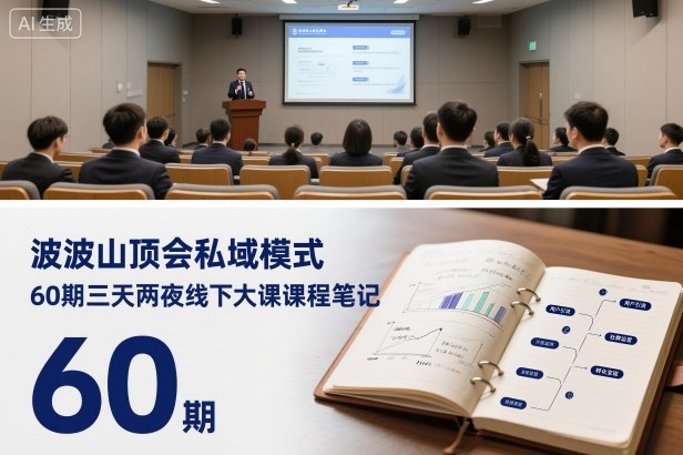 波波山顶会私域模式60期三天两夜线下大课课程笔记(文档)-川川创富网