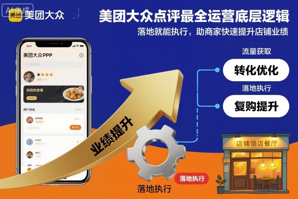 美团大众点评最全运营底层逻辑，落地就能执行，助商家快速提升店铺业绩-川川创富网