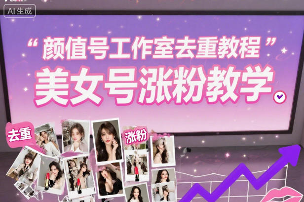 颜值号工作室去重教程，美女号涨粉教学-川川创富网