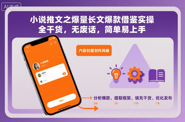 小说推文之爆量长文爆款借鉴实操，全干货，无废话，简单易上手-川川创富网