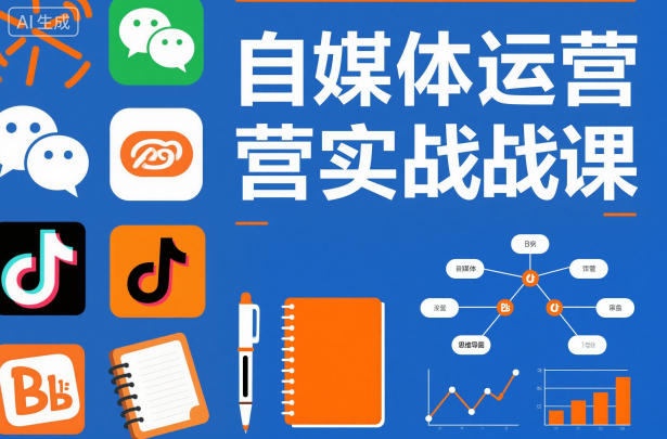 自媒体运营实战课，掌握一套系统的自媒体运营底层方法论，成为优秀的内容创作者-川川创富网