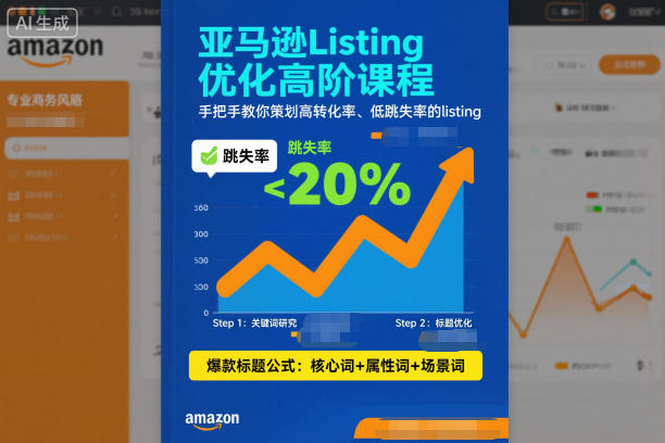 亚马逊Listing优化高阶课程，手把手教你策划高转化率、低跳失率的listing-川川创富网