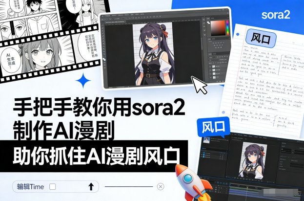 手把手教你用sora2制作AI漫剧，助你抓住AI漫剧风口-川川创富网
