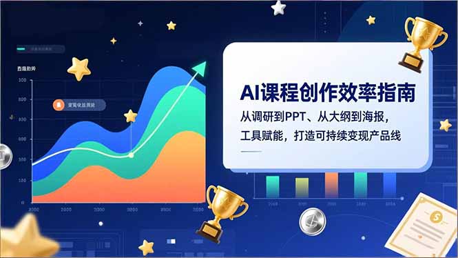 AI课程创作效率指南，从调研到PPT、从大纲到海报，工具赋能，打造可持续变现产品线-川川创富网