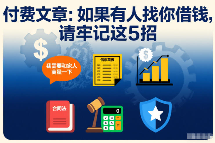 付费文章：如果有人找你借钱，请牢记这5招-川川创富网