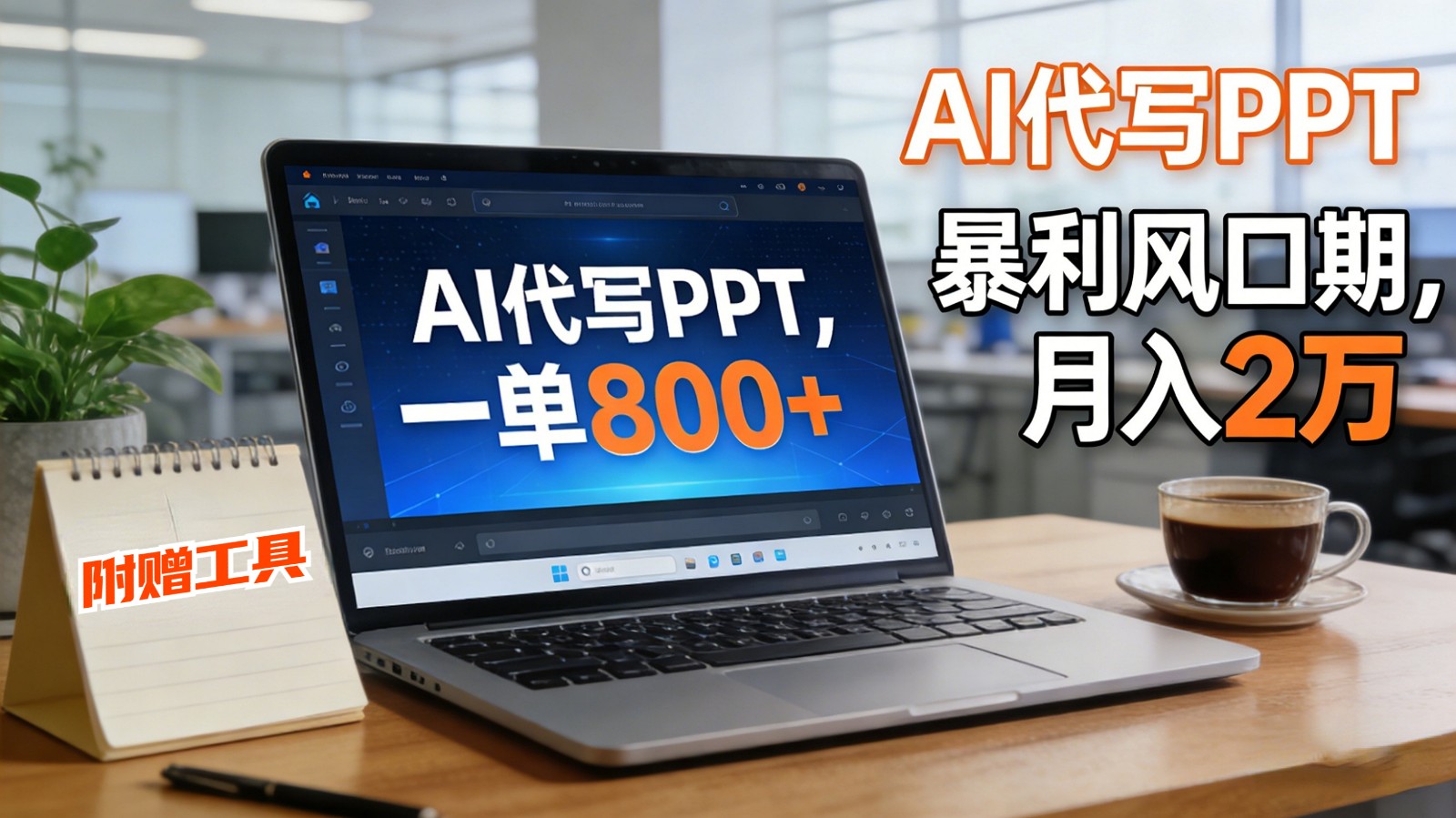 AI 代写做 PPT！一单狂赚 800+，风口期月入 2 万(工具 + 提示词直接送)-川川创富网