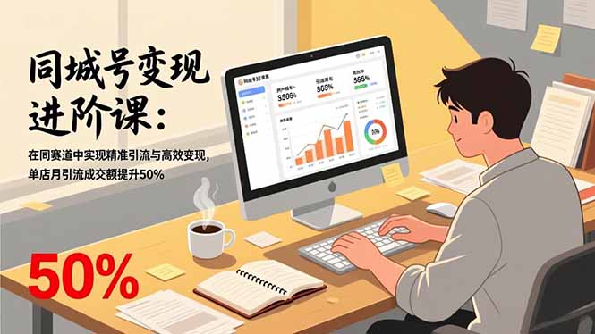 同城号变现进阶课：在同城赛道中实现精准引流与高效变现，单店月引流成交额提升50%-川川创富网
