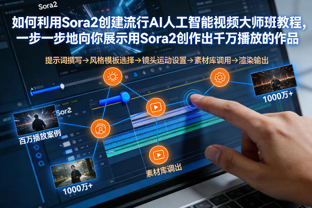 如何利用Sora2创建流行AI人工智能视频大师班，一步一步地向你展示用Sora2创作出千万播放的作品-川川创富网