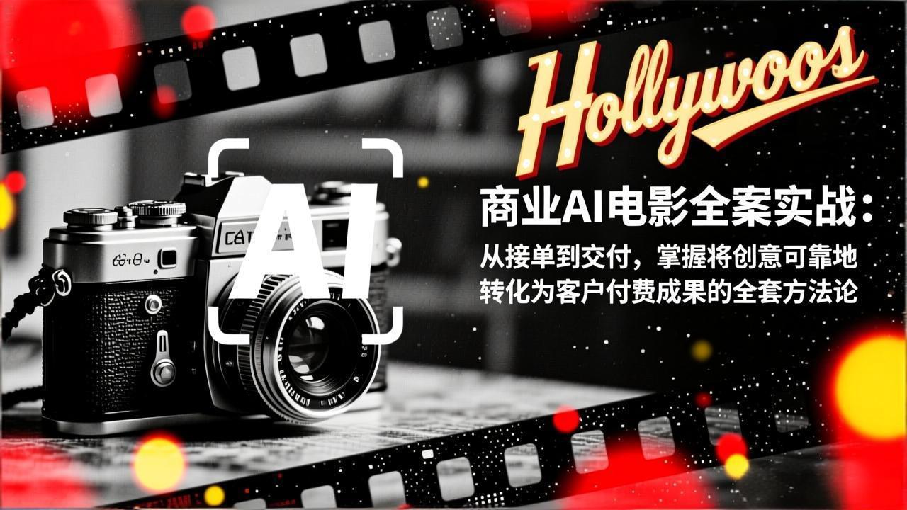 商业AI电影全案实战：从接单到交付，掌握将创意可靠地转化为客户付费成果的全套方法论-川川创富网