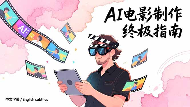 AI电影制作终极指南：从创意到成片，系统掌握智能影视全流程实战课(中英字幕-川川创富网