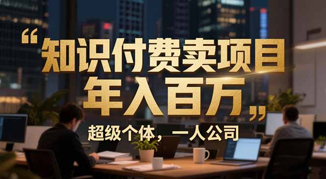 从0到年入百万：超级个体实战心得公开，个人IP×精准引流×成交系统全拆解-川川创富网