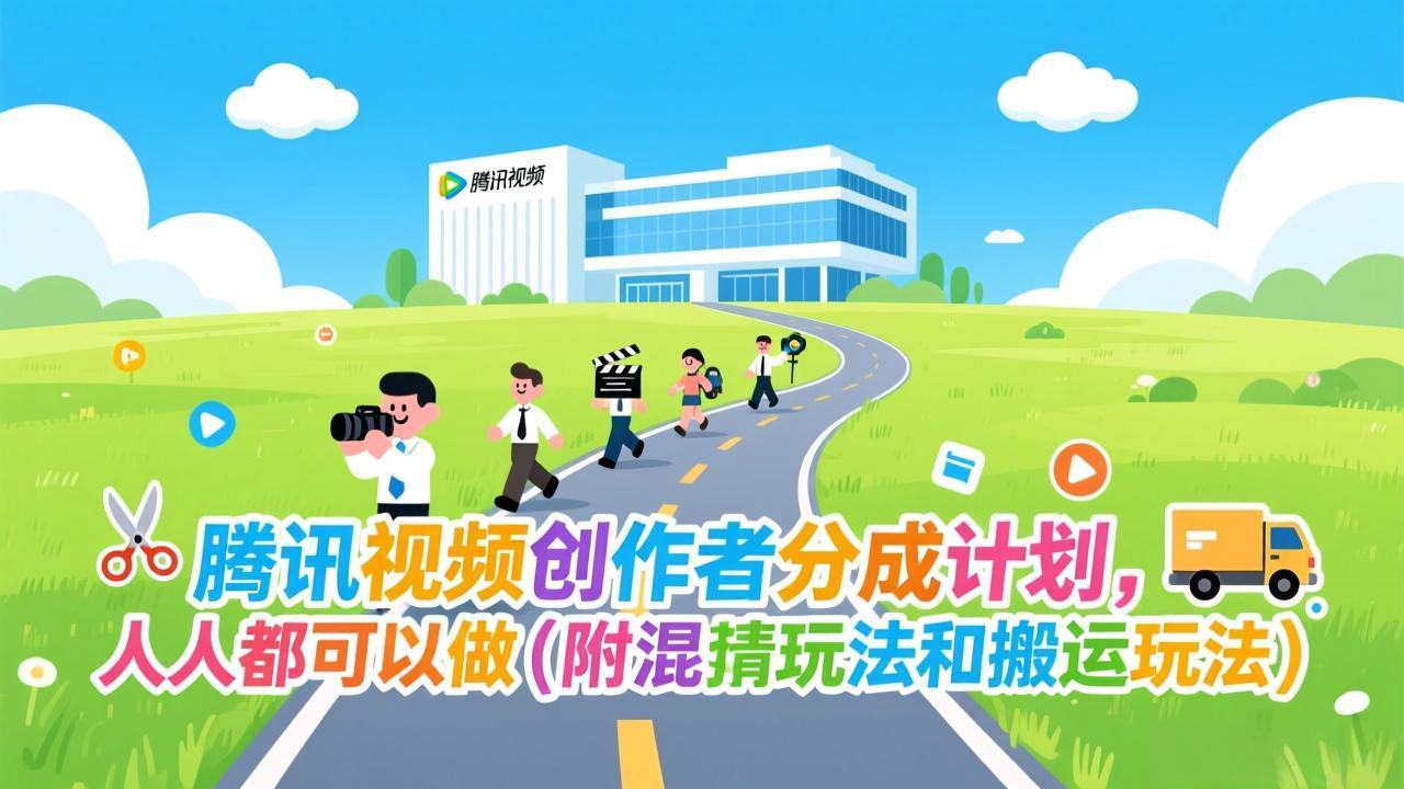 腾讯视频创作者分成计划，人人都可以做(附混剪玩法和搬运玩法-川川创富网