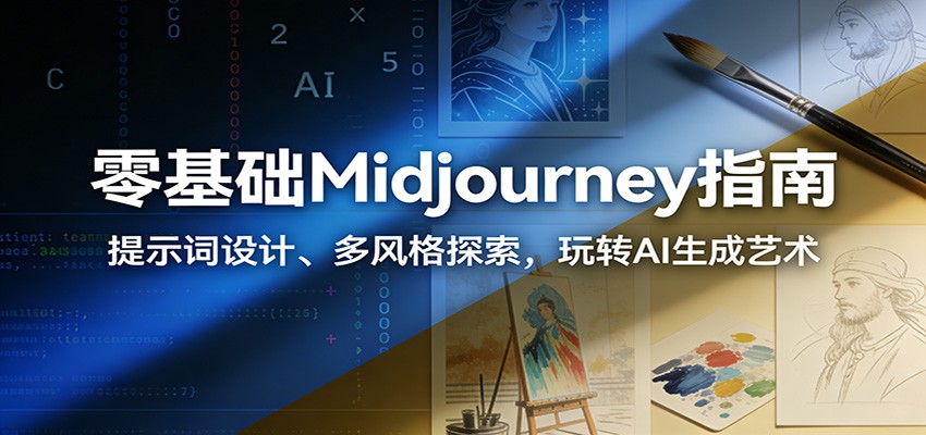 零基础Midjourney指南：提示词设计、多风格探索，玩转AI生成艺术-川川创富网