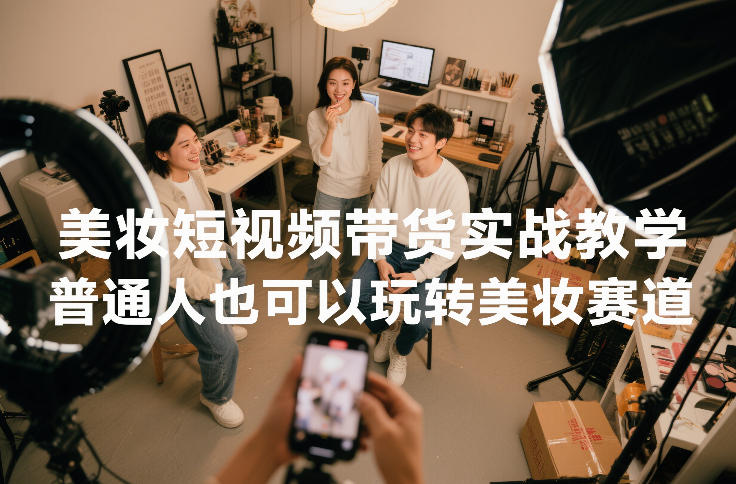 美妆短视频带货实战教学，普通人也可以玩转美妆赛道-川川创富网