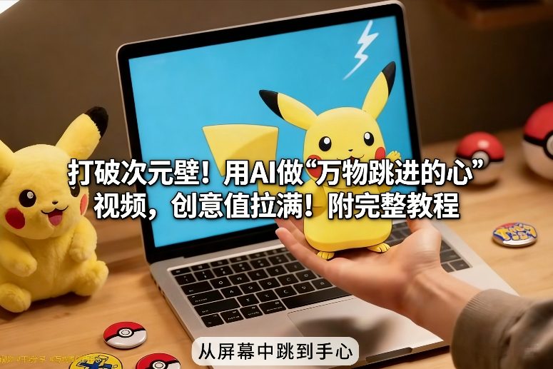 打破次元壁！用AI做【万物跳进手心】视频，创意值拉满！附完整教程-川川创富网