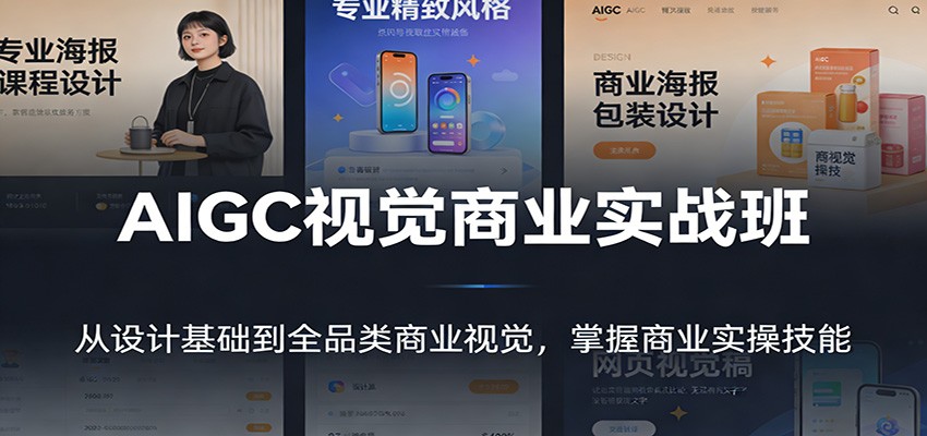 AIGC视觉商业实战班：从设计基础到全品类商业视觉，掌握商业实操技能-川川创富网