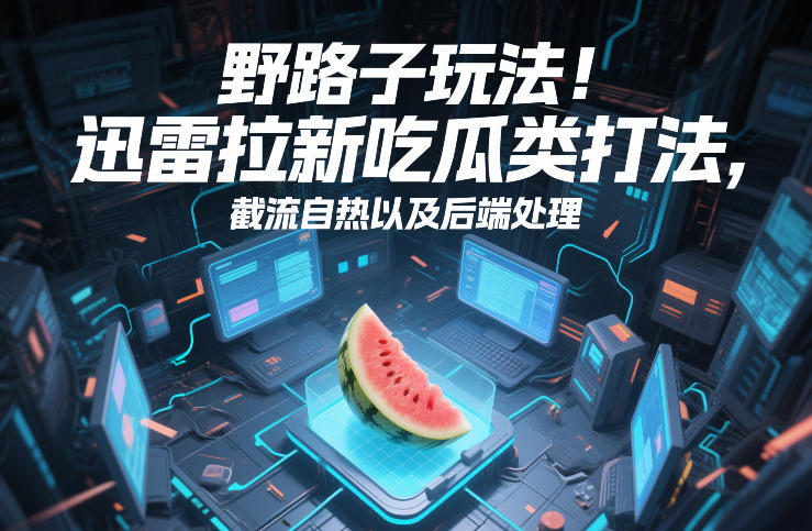 野路子玩法！迅雷拉新吃瓜类打法，截流自热以及后端处理-川川创富网