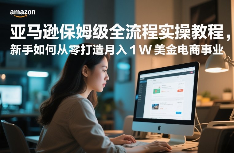 亚马逊保姆级全流程实操教程，新手如何从零打造月入1W美金电商事业-川川创富网