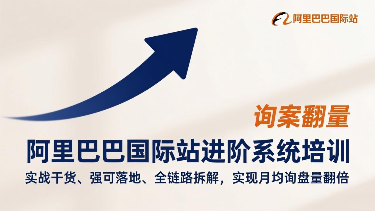 阿里巴巴国际站进阶系统培训，实战干货、强可落地、全链路拆解，实现月均询盘量翻倍-川川创富网