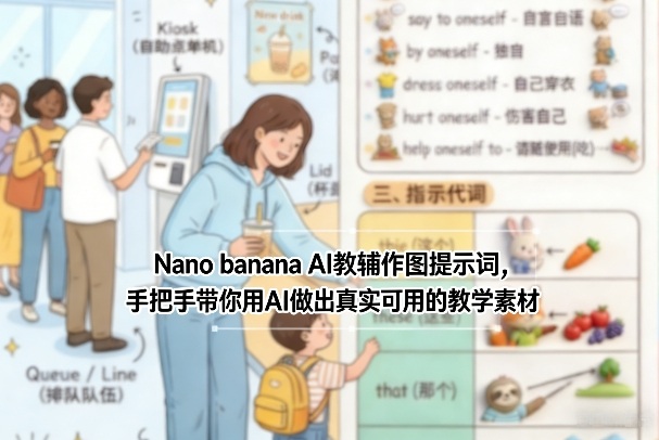 Nano banana AI教辅作图提示词，手把手带你用AI做出真实可用的教学素材-川川创富网