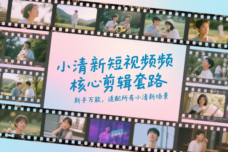 小清新短视频核心剪辑套路，新手万能，适配所有小清新场景-川川创富网