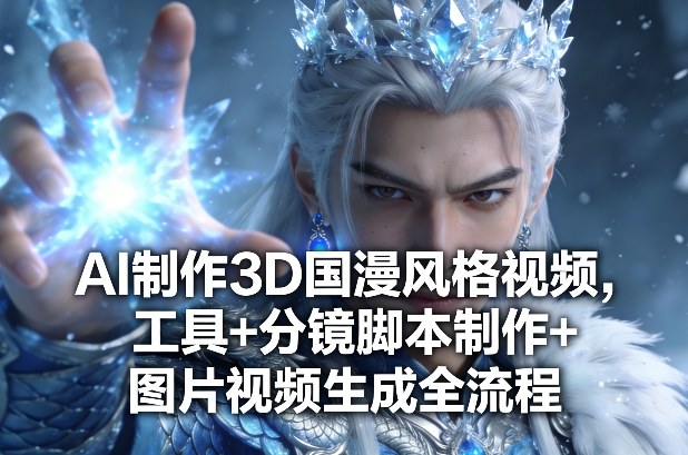 AI制作3D国漫风格视频，工具+分镜脚本制作+图片视频生成全流程-川川创富网