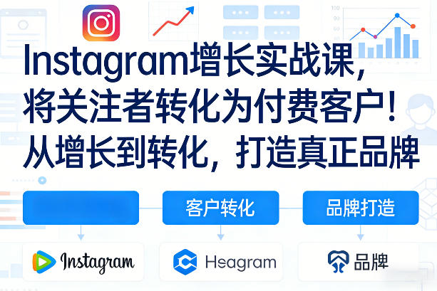 Instagram增长实战课，将关注者转化为付费客户！从增长到转化，打造真正品牌(双语字幕)-川川创富网