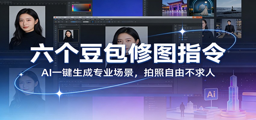 六个豆包修图指令：AI 一键生成专业场景，拍照自由不求人-川川创富网