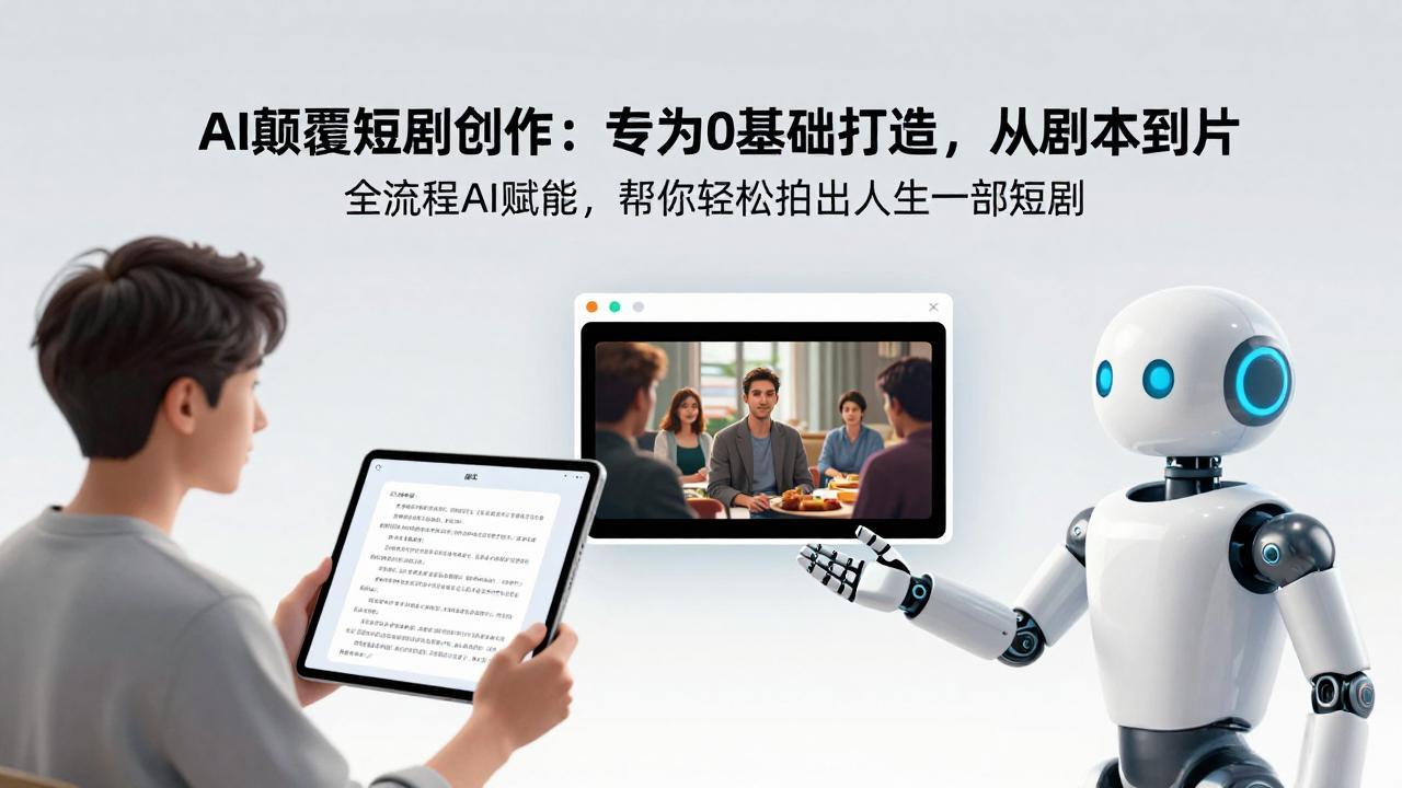 AI颠覆短剧创作：专为0基础打造，从剧本到成片全流程AI赋能，帮你轻松拍出人生第一部短剧-川川创富网