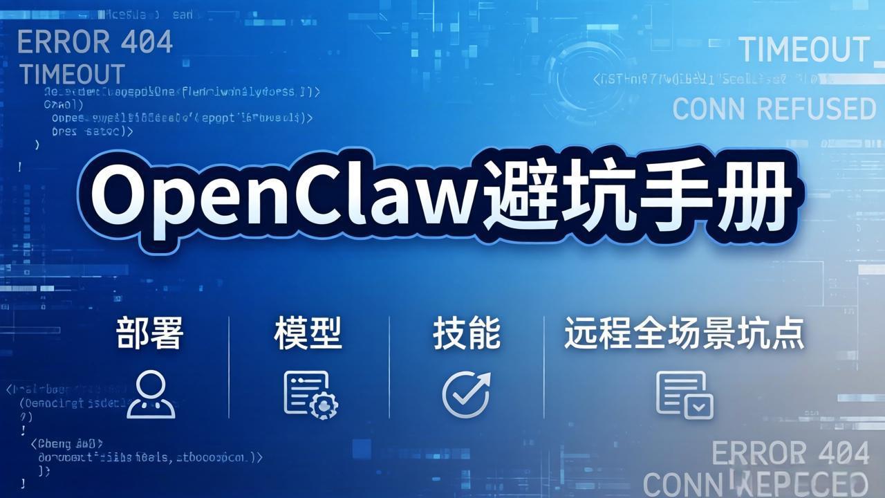 OpenClaw避坑手册：部署+模型+技能+远程全场景坑点，一次性给你说全，少走弯路-川川创富网