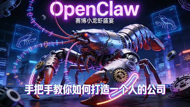 OpenClaw，小龙虾-从产品到爆款的成长之路，手把手教你如何打造一个人的公司-川川创富网