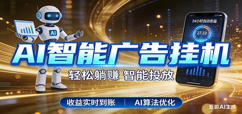 智能广告挂机新时代，利用碎片化时间实现稳定被动收益，AI帮你持续盈利-川川创富网