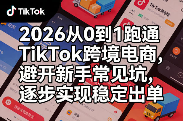 2026从0到1跑通TikTok跨境电商，避开新手常见坑，逐步实现稳定出单-川川创富网