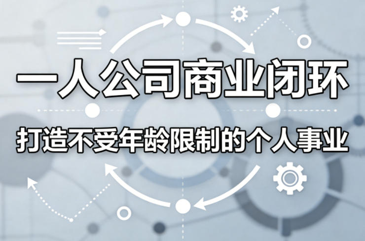 一人公司商业闭环，打造一份不受年龄限制的个人事业-川川创富网