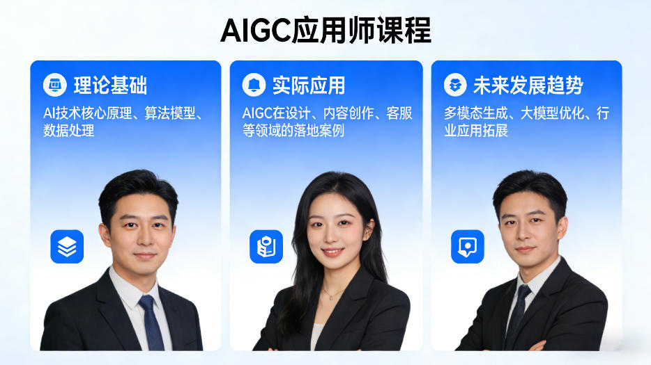 AIGC应用师课程，覆盖了AI技术的理论基础、实际应用、以及未来发展趋势-川川创富网