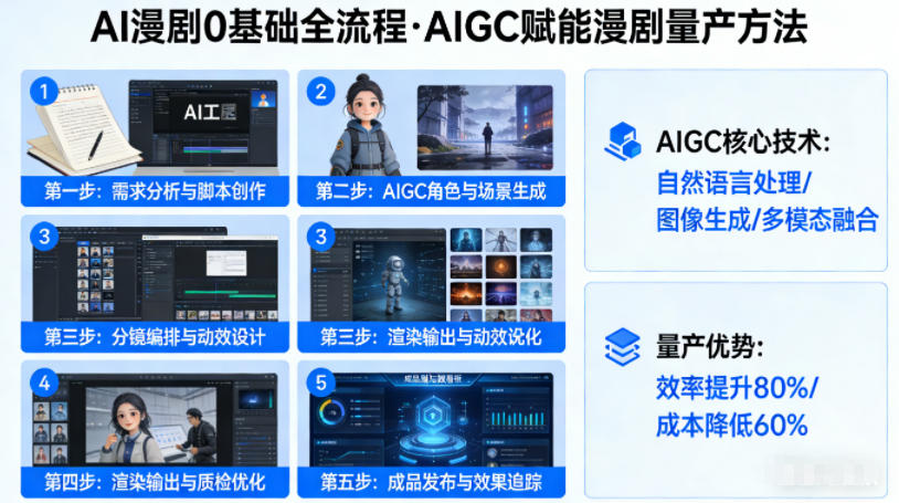 AI漫剧0基础全流程，快速掌握AIGC赋能的漫剧量产方法-川川创富网