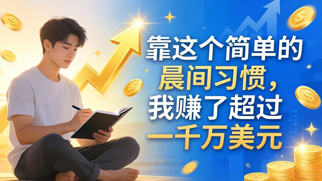 付费文章：靠这个简单的晨间习惯，我赚了超过一千万美元-川川创富网