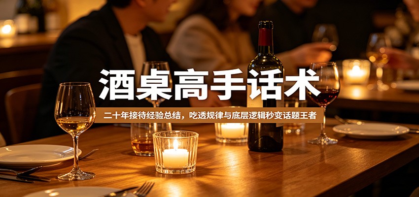 酒桌高手话术：二十年接待经验总结，吃透规律与底层逻辑秒变话题王者-川川创富网