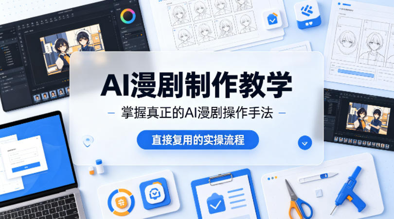 AI漫剧制作教学，带你掌握真正的AI漫剧操作手法，直接复用的实操流程-川川创富网